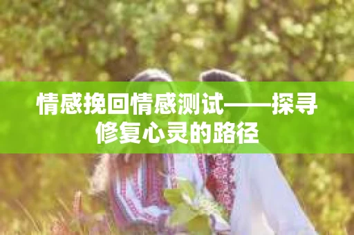 情感挽回情感测试——探寻修复心灵的路径