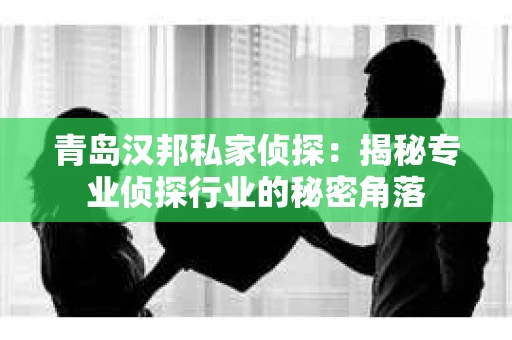 青岛汉邦私家侦探：揭秘专业侦探行业的秘密角落