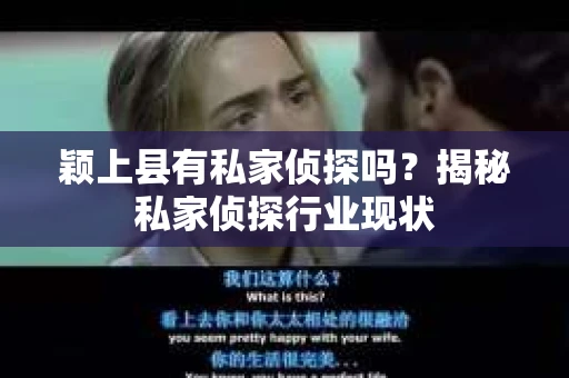 颖上县有私家侦探吗？揭秘私家侦探行业现状
