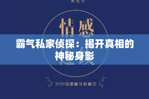 霸气私家侦探：揭开真相的神秘身影