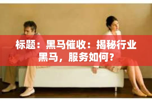 标题：黑马催收：揭秘行业黑马，服务如何？