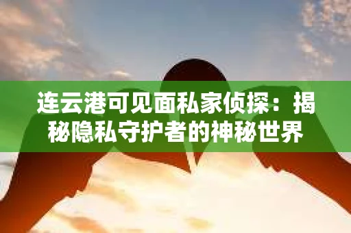 连云港可见面私家侦探：揭秘隐私守护者的神秘世界