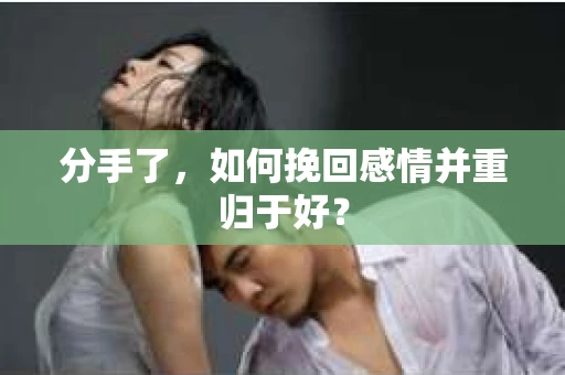分手了，如何挽回感情并重归于好？