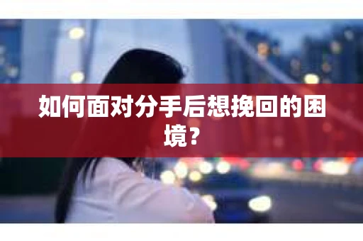 如何面对分手后想挽回的困境？